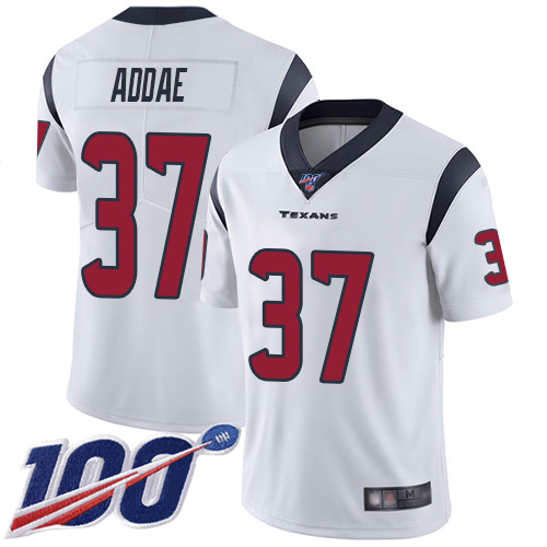 Houston Texans Limited White Men Jahleel Addae Road Jersey NFL Football 37 100th Season Vapor Untouchable